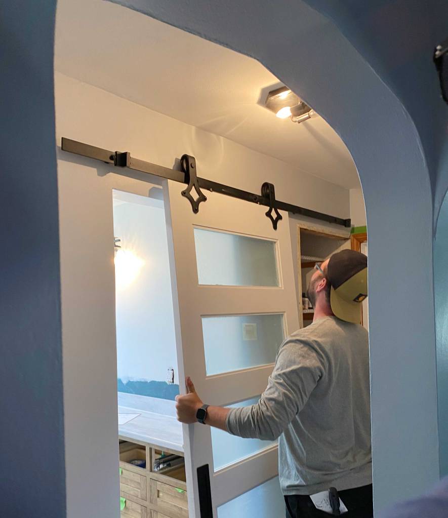 Barn door installation